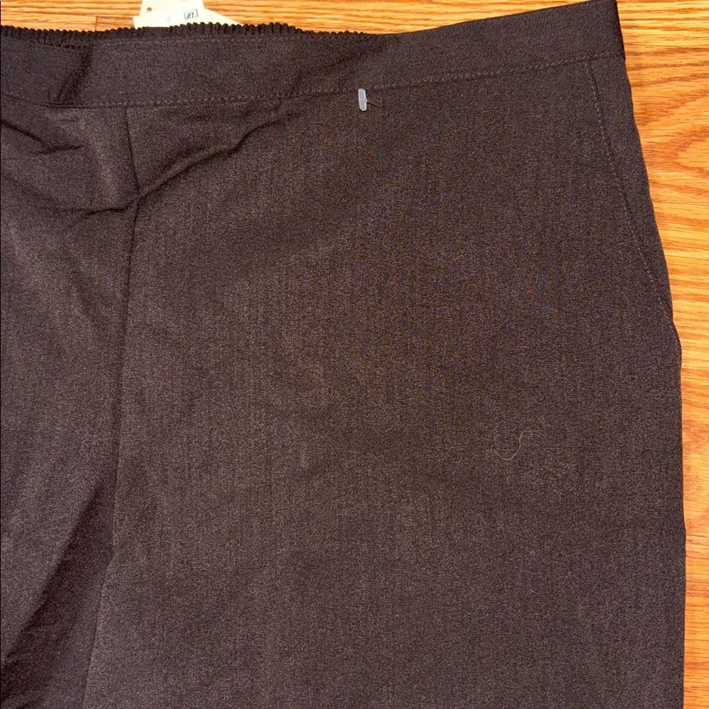 Alfred Dunner Brown Straight Leg Pants with Pockets
